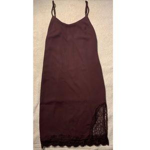 Maroon Purple Slip Dress
